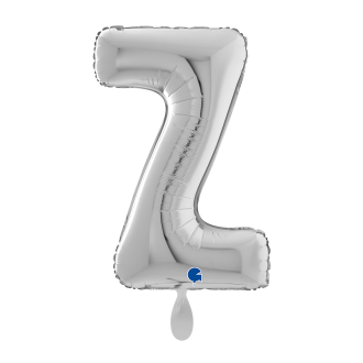 1 Balloon XL - Letter Z - Silver