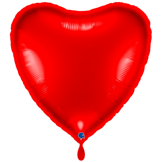 1 Balloon XL - Heart 31inc Red