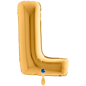 1 Balloon XXL - Letter L - Gold