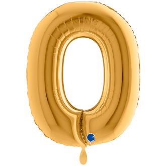 1 Balloon XXL - Letter O - Gold