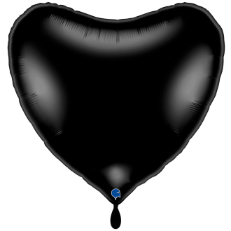 1 Balloon XXL - Heart - Black