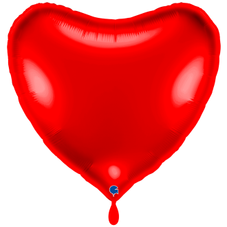 1 Balloon XXL - Heart - Red