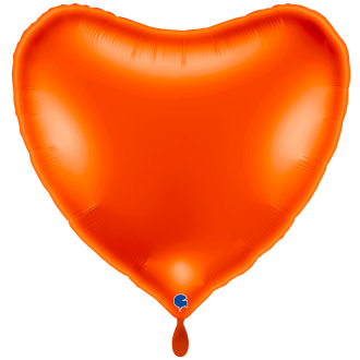 1 Balloon XXL - Heart - Orange