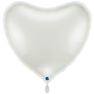 1 Balloon XXL - Heart - White