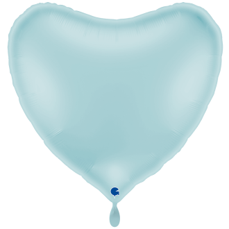 1 Balloon XXL - Heart - Pastel Blue
