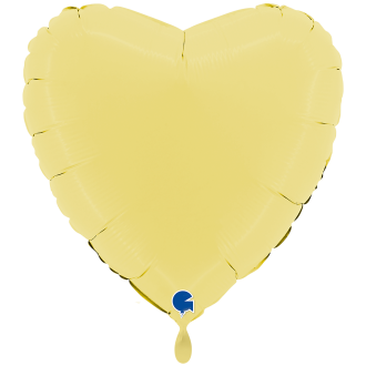 1 Balloon XXL - Heart - Matte Yellow