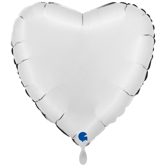 1 Balloon XXL - Heart - Satin White