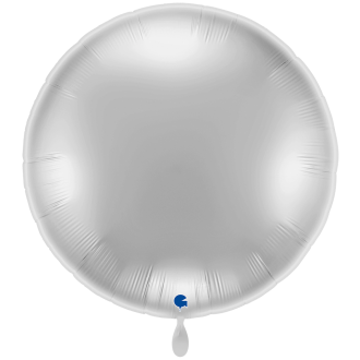 1 Balloon XXL - Round - Silver