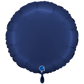 1 Balloon XXL - Round - Satin Blue Navy