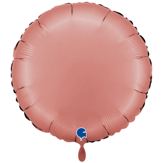 1 Balloon XXL - Round - Satin Rose Gold