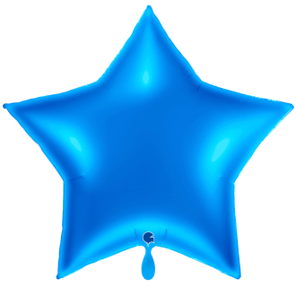1 Balloon XXL - Star - Blue