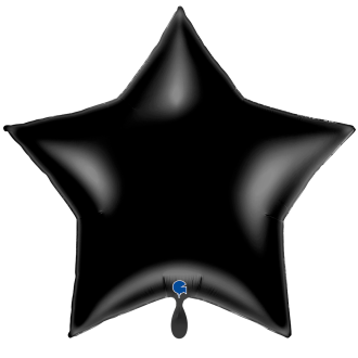 1 Balloon XXL - Star - Black