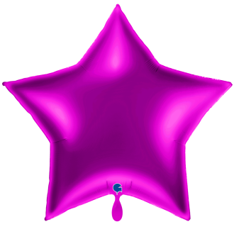 1 Balloon XXL - Star - Purple