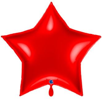 1 Balloon XXL - Star - Red