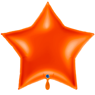 1 Balloon XXL - Star - Orange