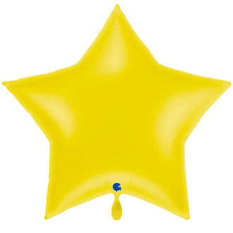 1 Balloon XXL - Star - Pastel Yellow