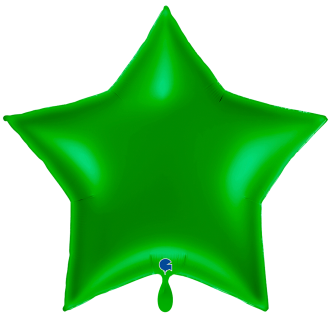 1 Balloon XXL - Star - Green