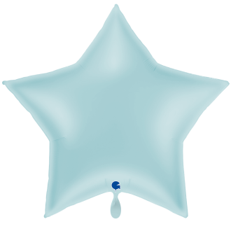 1 Balloon XXL - Star - Pastel Blue