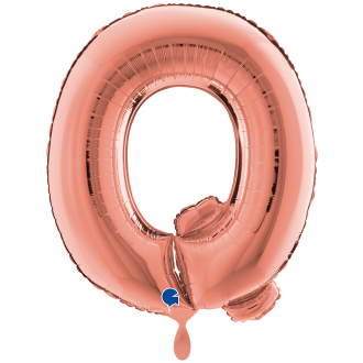 1 Balloon XXL - Letter Q - Rosegold