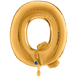 1 Balloon XXL - Letter Q - Gold
