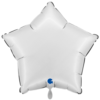 1 Balloon XXL - Star - Satin White
