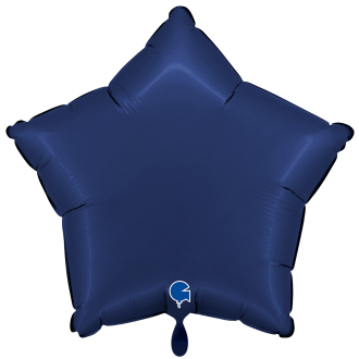 1 Balloon XXL - Star - Satin Blue Navy