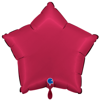1 Balloon XXL - Star - Satin Cherry