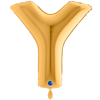 1 Balloon XXL - Letter Y - Gold