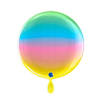 1 Balloon 4D - Globe - Rainbow