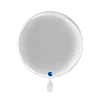 1 Balloon 4D - Globe - Silver