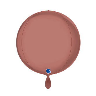 1 Balloon 4D - Globe - Platinum Rosè