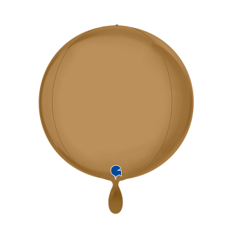 1 Balloon 4D - Globe - Platinum Champagne