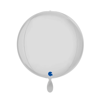 1 Balloon 4D - Globe - Satin White