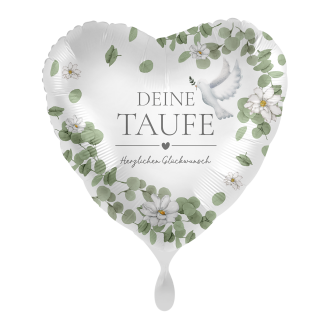 1 Balloon - Baptize heartly wishes - GER