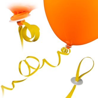 100 Ballonverschlüsse Helium - Gelb