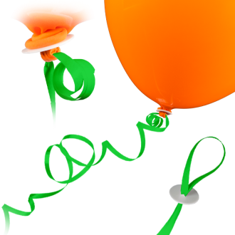 100 Ballonverschlüsse Helium - Grün