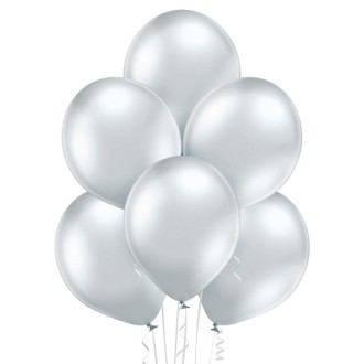 Natur Ballon - Silber (Glossy) Ø 27 cm