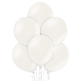 Natur Ballon - Weiß (Metallic) Ø 30 cm