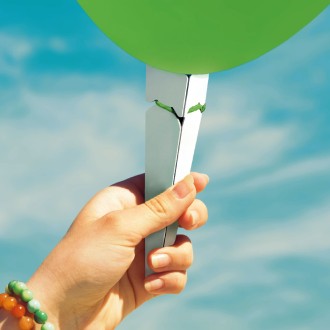 Effiziente Doppelhub-Luftballonpumpe mit 100 bunten Modellier