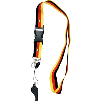 Schlüsselband mit Trillerpfeife "Deutschland"