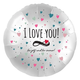 Folienballons - Rundballon Jetzt Und Für Immer Ø 45 cm