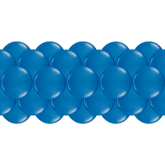 Luftballongirlanden-Set Blau ab 3 m