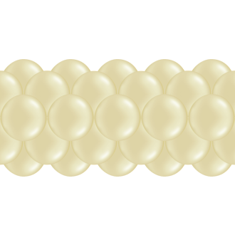 Luftballongirlanden-Set Creme ab 3 m