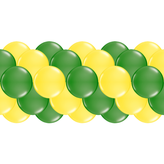 Luftballongirlanden-Set Gelb & Grün ab 3 m