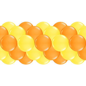 Luftballongirlanden-Set Gelb & Orange ab 3 m