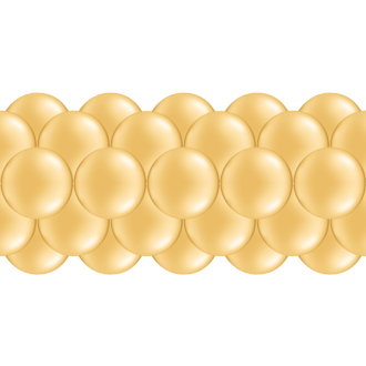 Luftballongirlanden-Set Gold (Metallic / Glänzend) ab 3 m