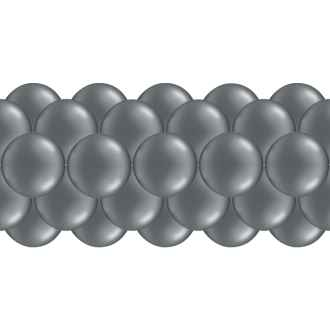 Luftballongirlanden-Set Grau ab 3 m