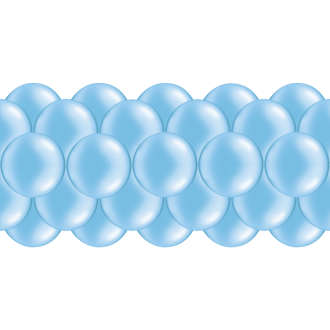 Luftballongirlanden-Set Hellblau ab 3 m
