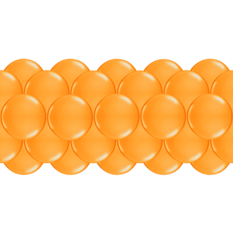 Luftballongirlanden-Set Orange ab 3 m