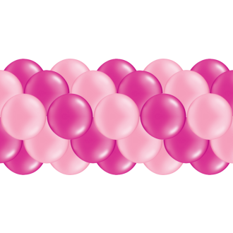 Luftballongirlanden-Set Pink & Rosa ab 3 m